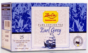 Zesta Earl Grey Ceylon Black Tea, 25 Count Tea Bags