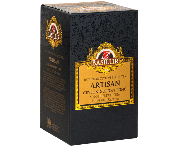 Basilur Artisan Collection Ceylon Golden Long Tea, Loose Tea 50g