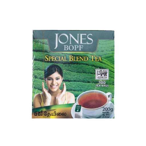 Jones BOPF Ceylon Tea, 100 Count Tea Bags
