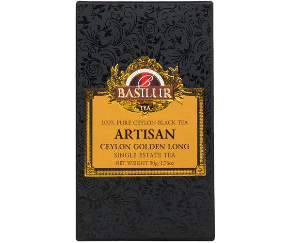 Basilur Artisan Collection Ceylon Golden Long Tea, Loose Tea 50g ...