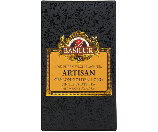 Basilur Artisan Collection Ceylon Golden Long Tea, Loose Tea 50g