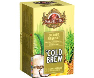 Basilur Cold Brew Coconut Pineapple Tea, 20 Count Tea Bags