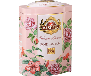 Basilur Vintage Blossom Rose Fantasy Tin Caddies