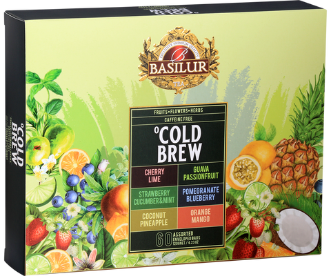 Basilur Cold Brew Assorted Tea、60 カウント ティーバッグ