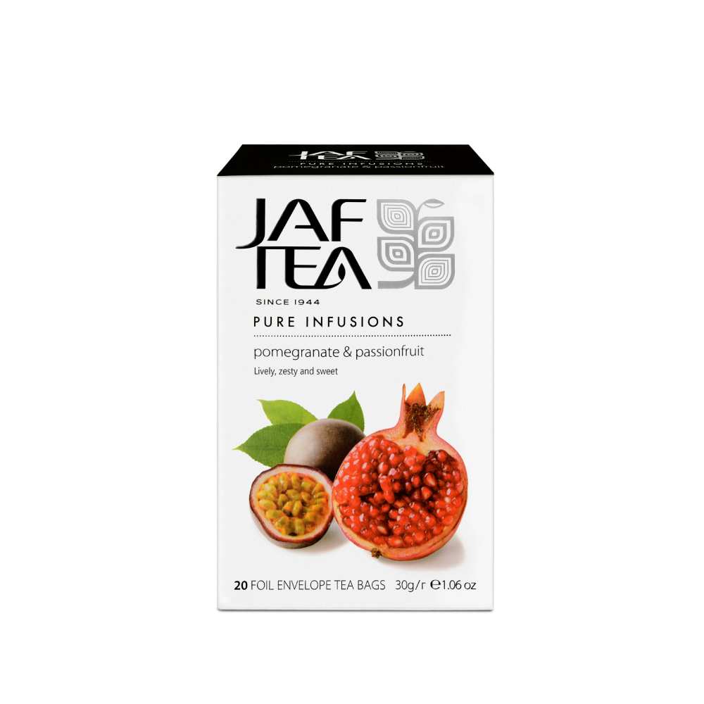 Jaf Pomegranate And Passion Fruit Pure Infusion Tea, 20 Count Tea Bags