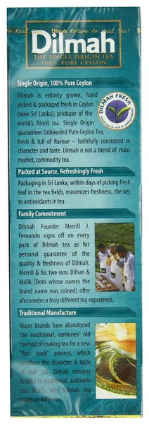 Dilmah Premium 100% Pure Ceylon Tea, 25 Count Tea Bags