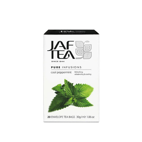 Jaf Cool Peppermint Pure Infusion Tea, 20 Count Tea Bags