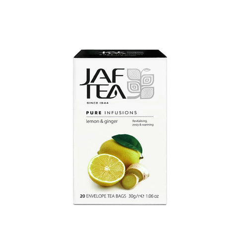 Jaf Lemon And Ginger Pure Infusion Tea, 20 Count Tea Bags