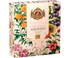 Basilur Vintage Blossoms Assorted Tea, 40 Count Tea Bags