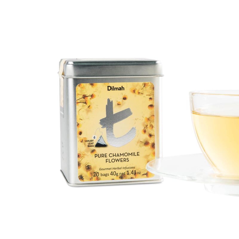 Dilmah T-Series Pure Chamomile Flowers, 20 Count Tea Bags