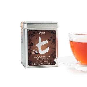 Dilmah T-Series Natural Ceylon Ginger Tea, 20 Count Tea Bags