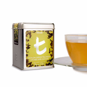 Dilmah T-Series Ceylon Green Tea With Lychee And Ginger, Loose Tea 75g