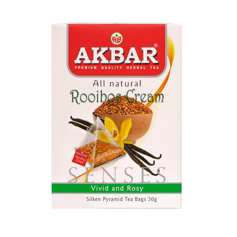 Akbar Rooibos Cream Infusion Tea, 20 Count Tea Bags
