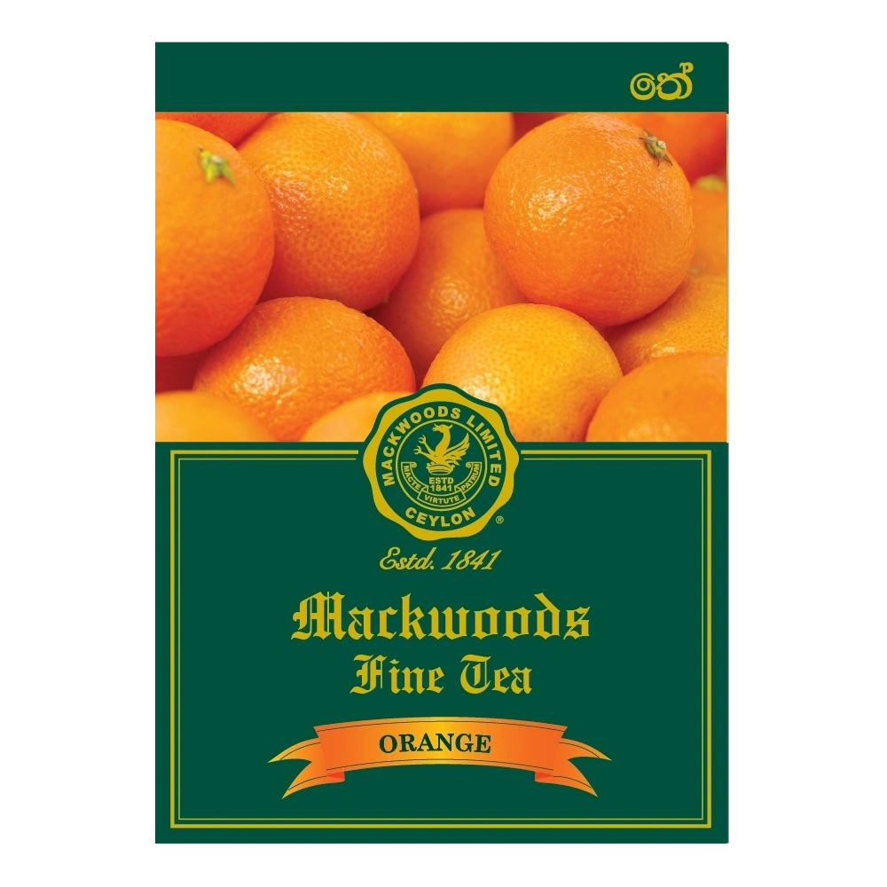 Mackwoods Orange Flavoured Ceylon Black Tea, 25 Count Tea Bags