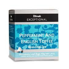 Dilmah Exceptional Peppermint And English Toffee Tea, 20 Count Tea Bags