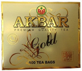 Akbar Gold Premium 100% Pure Ceylon Tea, 100 Count Tea Bags