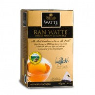 Dilmah Ran Watte Ceylon Black Tea, 20 Count Tea Bags