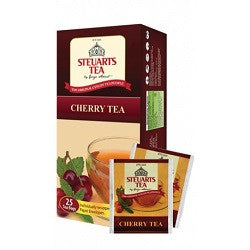 Steuarts Cherry Flavoured Ceylon Black Tea, 25 Count Tea Bags