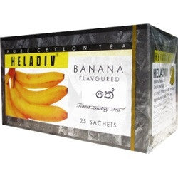 Heladiv バナナ風味のセイロン紅茶、25 カウント ティーバッグ