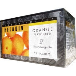 Heladiv Orange Flavoured Ceylon Black Tea, 25 Count Tea Bags
