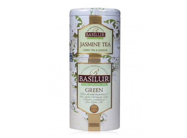 Basilur Jasmine Green Tea Tin Caddies