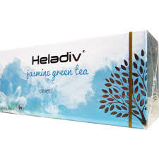 Heladiv ジャスミン緑茶、25 カウント ティーバッグ