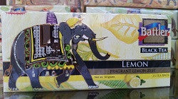 Battler Lemon Flavoured Ceylon Black Tea, 25 Count Tea Bags