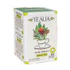 Tealia 緑茶、20 カウント ティーバッグ