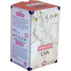 Tealia Uva Ceylon Tea, 20 Count Tea Bags