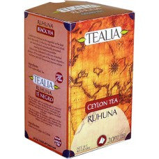 Tealia Ruhuna Ceylon Tea, 20 Count Tea Bags