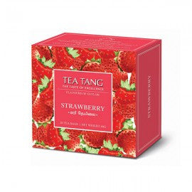 Tea Tang Strawberry Flavoured Ceylon Black Tea, 20 Count Tea Bags