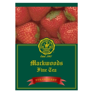 Mackwoods Strawberry Flavoured Ceylon Black Tea, 25 Count Tea Bags