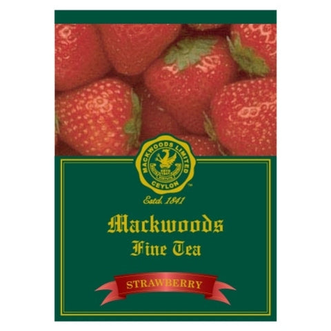 Mackwoods Strawberry Flavored Ceylon Black Tea, 25 Count ティーバッグ