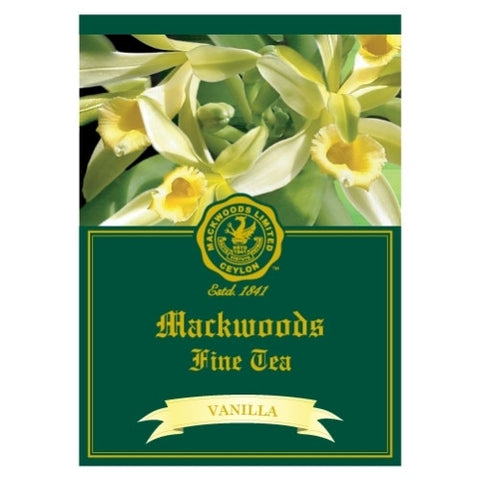 Mackwoods バニラ風味のセイロン紅茶、25 カウント ティーバッグ