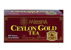Mlesna Ceylon Gold Tea, 50 Count Tea Bags