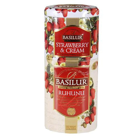 Basilur Strawberry Ruhunu Tea Tin Caddies