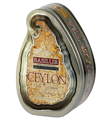Basilur The Island of Tea Platinum Tin Caddies