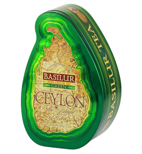 Basilur The Island of Tea Green Tin Caddies