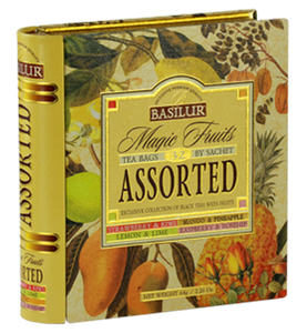 Basilur Tea Book Magic Fruits Assorted Tea、32 カウント ティーバッグ