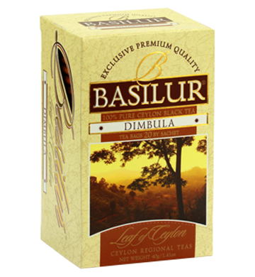 Basilur Leaf of Ceylon Dimbula Tea, 25 Count Tea Bags