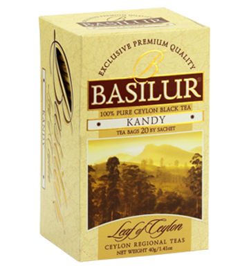 Basilur Leaf of Ceylon Kandy Tea, 25 Count Tea Bags