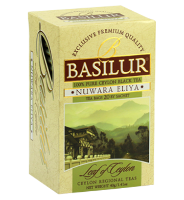 Basilur Leaf of Ceylon Nuwara Eliya Tea, 20 Count Tea Bags