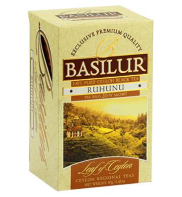 Basilur Leaf of Ceylon Ruhunu Tea, 20 Count Tea Bags
