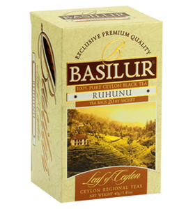 Basilur Leaf of Ceylon Ruhunu Tea, 25 Count Tea Bags
