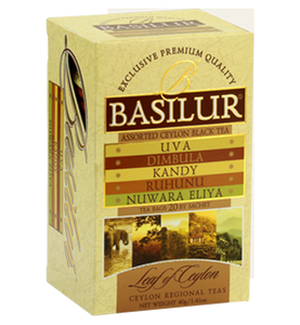 Basilur Leaf of Ceylon Assorted Tea, 25 Count Tea Bags
