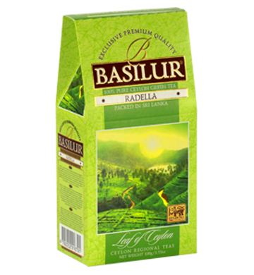Basilur Leaf of Ceylon Radella Green Tea, Loose Tea 100g