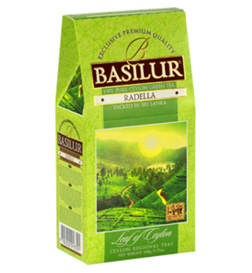 Basilur Leaf of Ceylon Radella Green Tea, Loose Tea 100g – ceylontstore.com