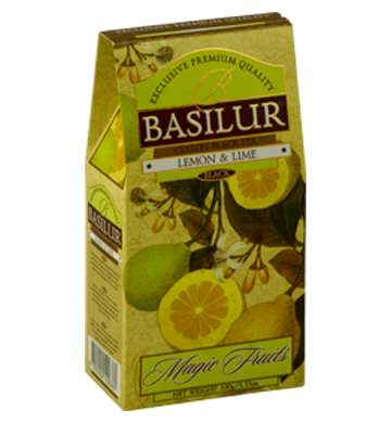Basilur Magic Fruits Lemon and Lime Flavoured Ceylon Tea, Loose Tea 100g