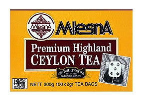 Mlesna Premium Highland Ceylon Tea, 100 Count Tea Bags