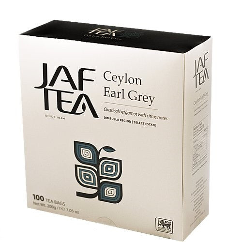 Jaf Ceylon Earl Grey Tea, 100 Count Tea Bags